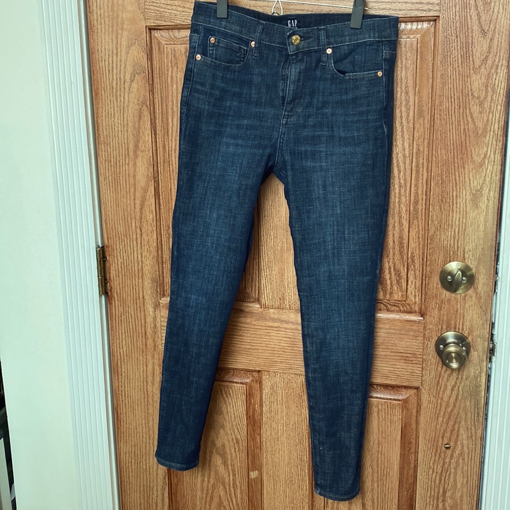 Gap true skinny 28P blue-black jeans